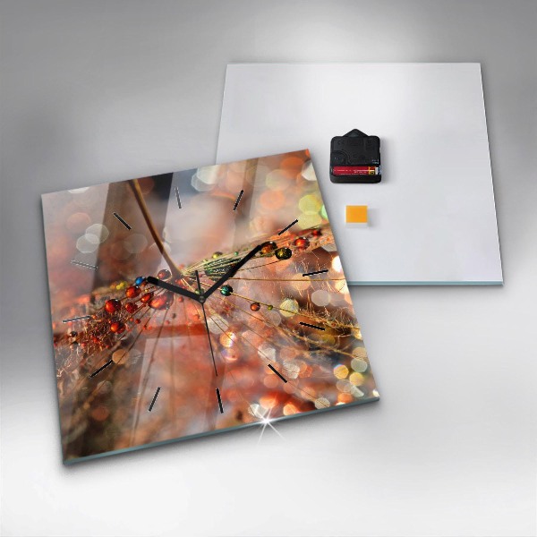 Wanduhr modern quadratisch Gebläse mit Tau