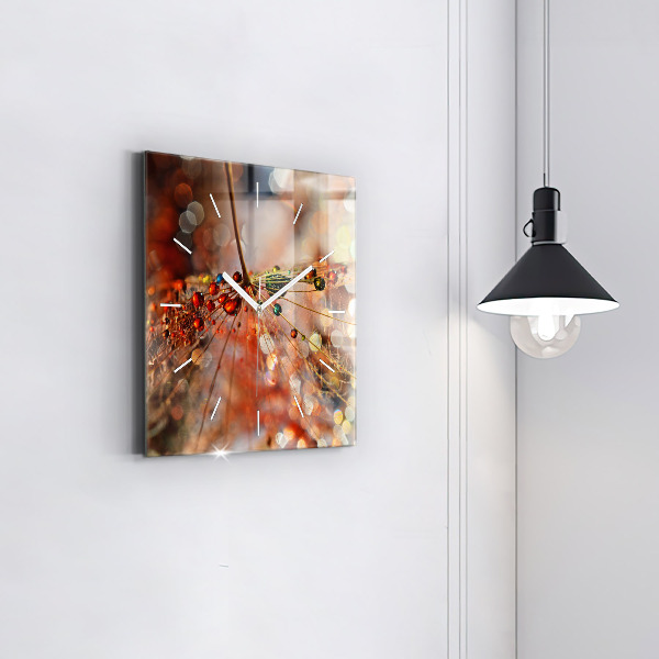 Wanduhr modern quadratisch Gebläse mit Tau