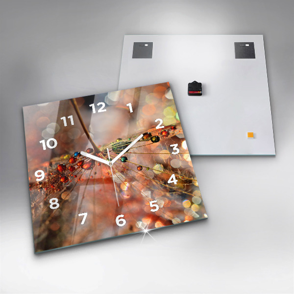 Wanduhr modern quadratisch Gebläse mit Tau