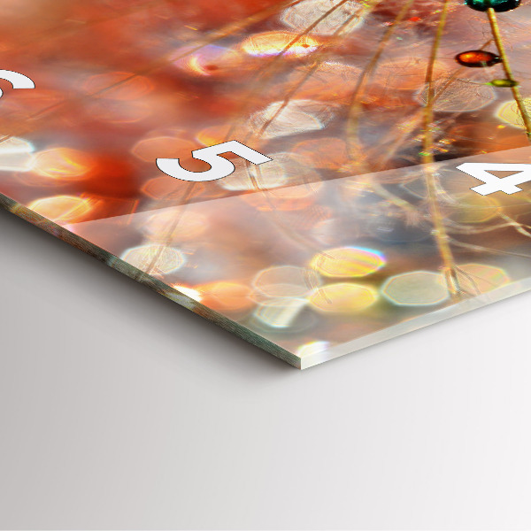 Wanduhr modern quadratisch Gebläse mit Tau