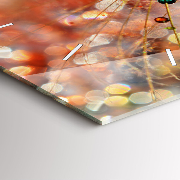 Wanduhr modern quadratisch Gebläse mit Tau