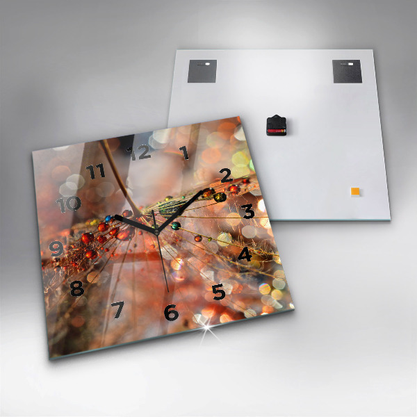 Wanduhr modern quadratisch Gebläse mit Tau