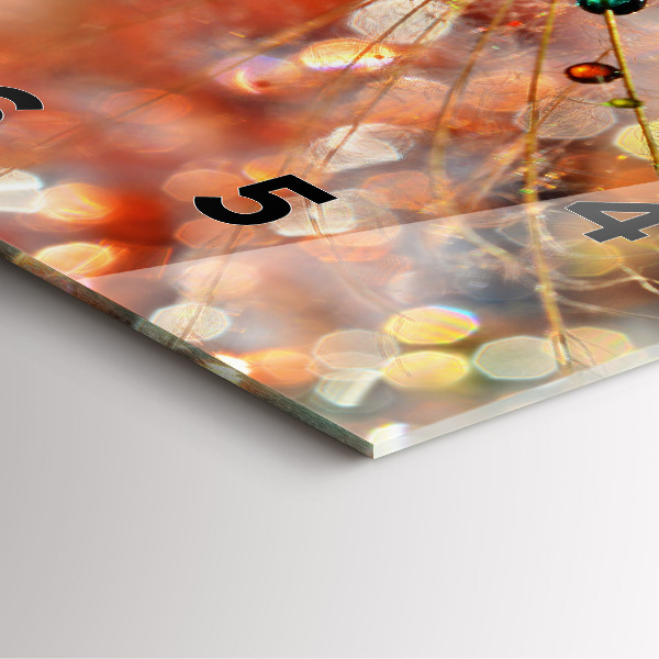 Wanduhr modern quadratisch Gebläse mit Tau