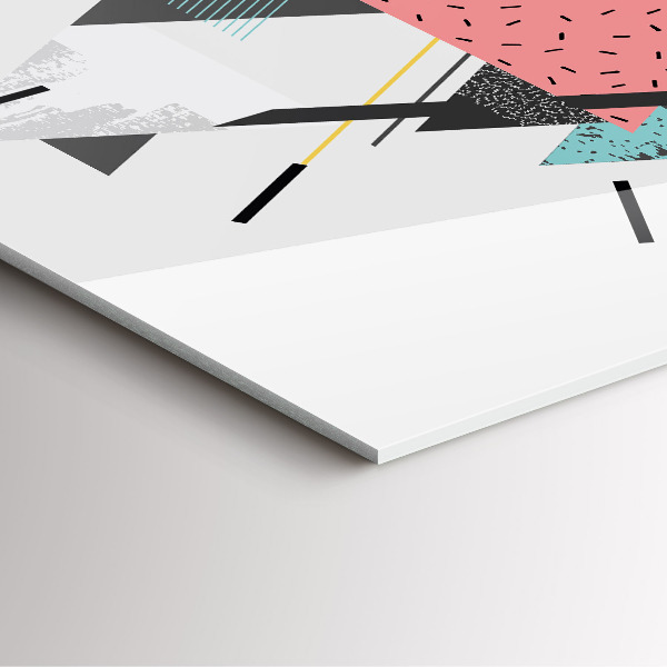 Wanduhr modern quadratisch Geometrisches Muster