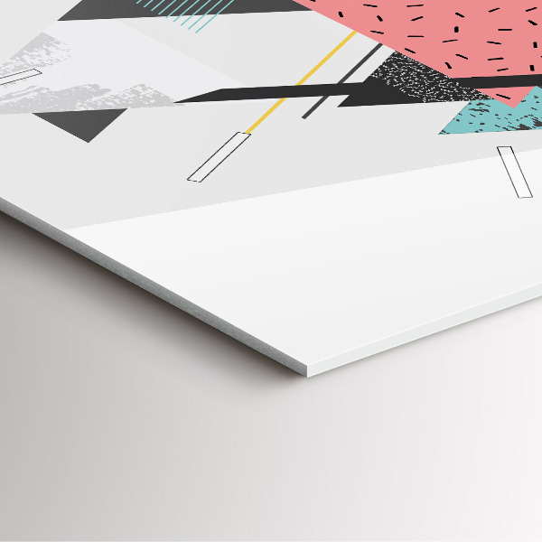 Wanduhr modern quadratisch Geometrisches Muster