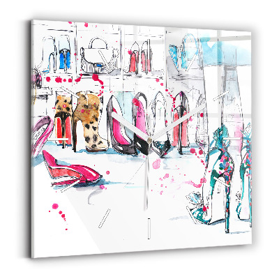 Wanduhr modern quadratisch Element der Weiblichkeit