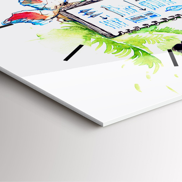 Wanduhr quadratisch mit motiv Zoologe