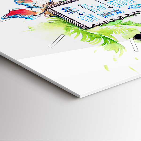 Wanduhr quadratisch mit motiv Zoologe