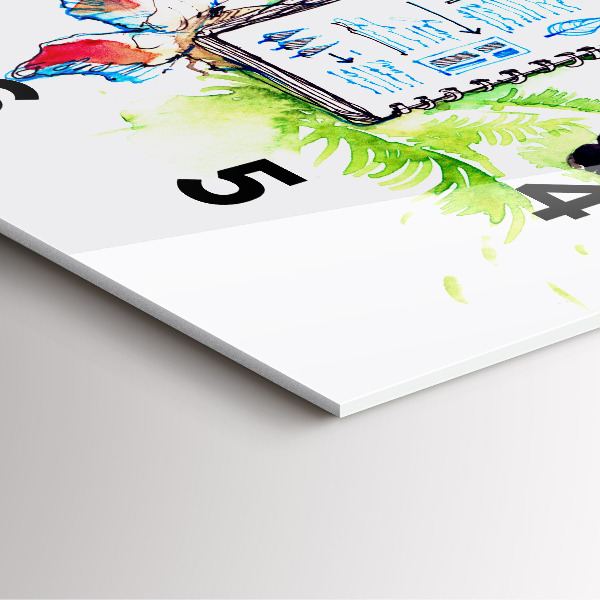 Wanduhr quadratisch mit motiv Zoologe