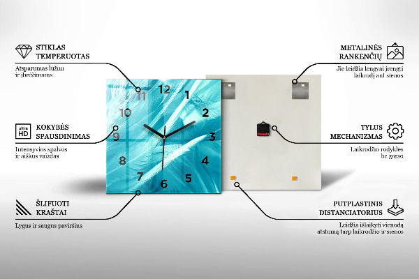 Wanduhr quadratisch mit motiv Zoologe
