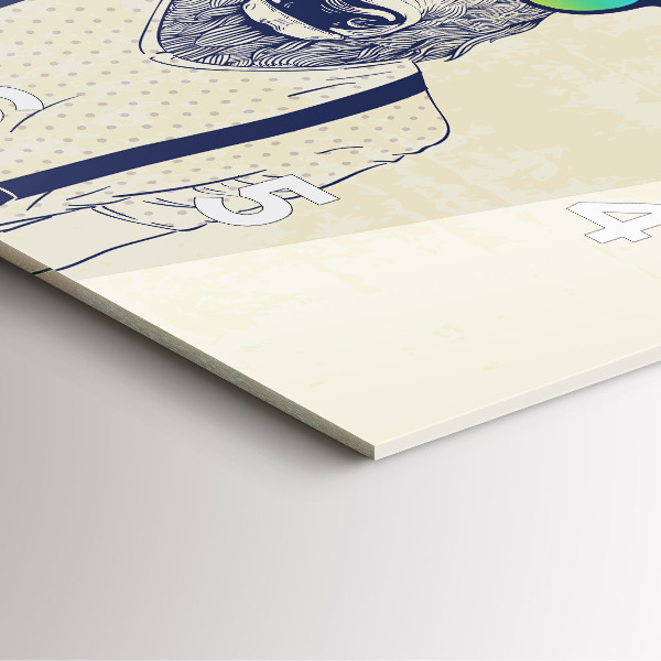 Wanduhr quadratisch Abstrakte Hirsche