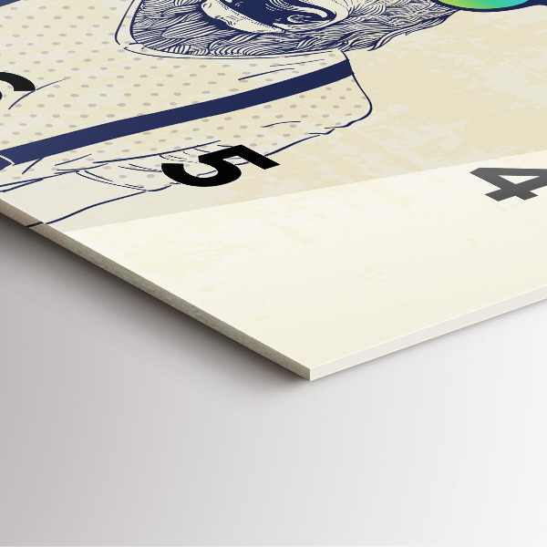 Wanduhr quadratisch Abstrakte Hirsche