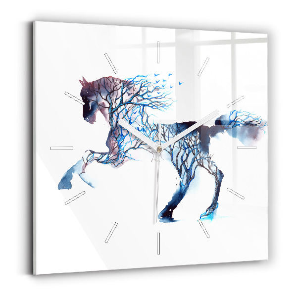 Wanduhr modern quadratisch Tier Natur Altruismus