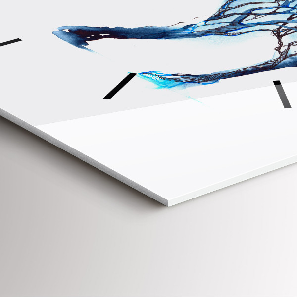 Wanduhr modern quadratisch Tier Natur Altruismus