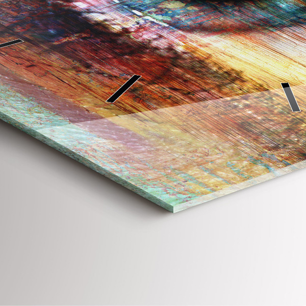 Wanduhr quadratisch mit motiv Straßenkunst Auge