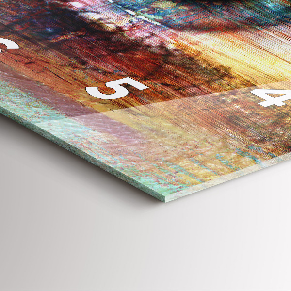 Wanduhr quadratisch mit motiv Straßenkunst Auge