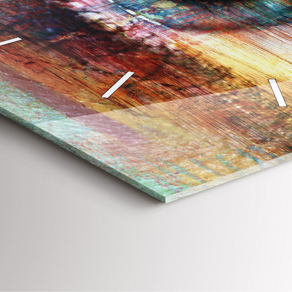 Wanduhr quadratisch mit motiv Straßenkunst Auge