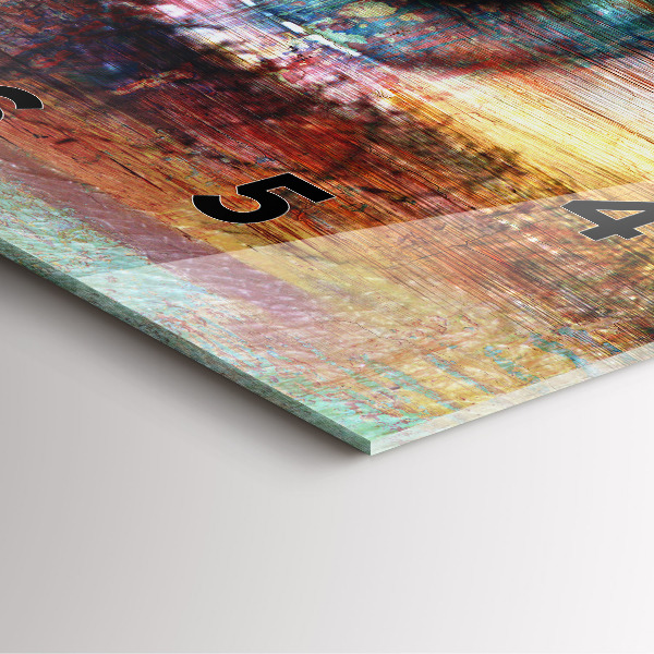 Wanduhr quadratisch mit motiv Straßenkunst Auge