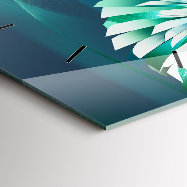 Wanduhr quadratisch Bild eines fliegenden Adlers