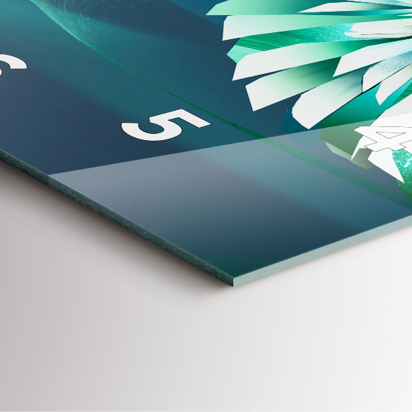 Wanduhr quadratisch Bild eines fliegenden Adlers