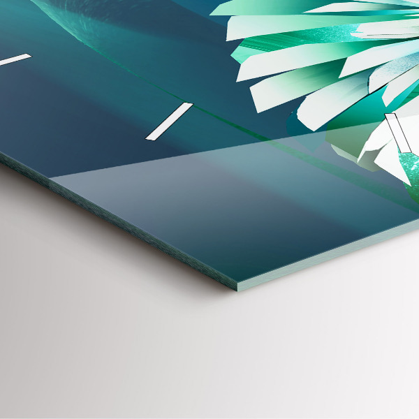 Wanduhr quadratisch Bild eines fliegenden Adlers