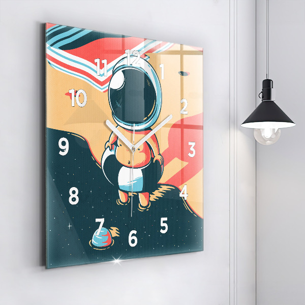 Wanduhr modern quadratisch Phantasie eines Kindes