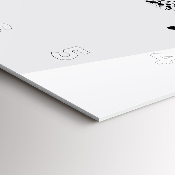 Wanduhr quadratisch mit motiv Silhouette eines Panthers