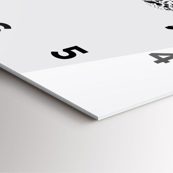 Wanduhr quadratisch mit motiv Silhouette eines Panthers