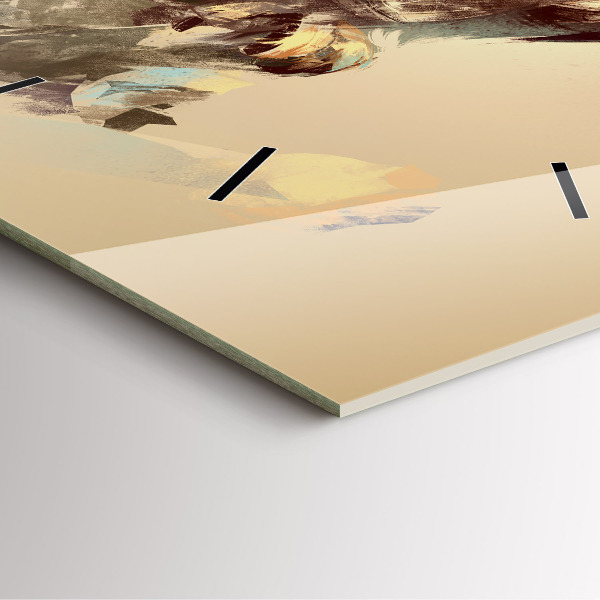 Wanduhr quadratisch Eule - ein Zeichen der Weisheit