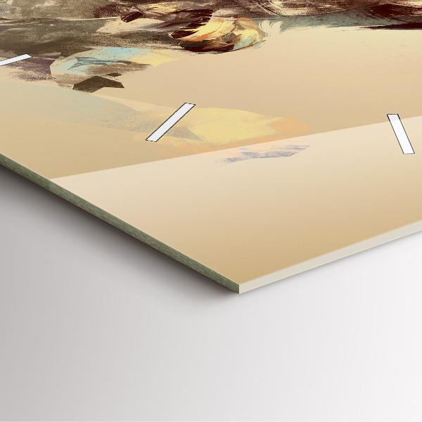 Wanduhr quadratisch Eule - ein Zeichen der Weisheit