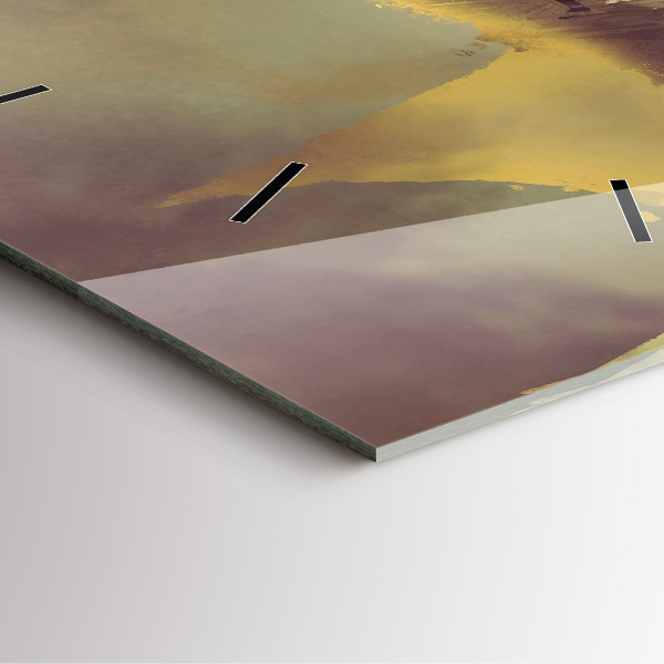 Wanduhr quadratisch Illustration eines Drachenreiters