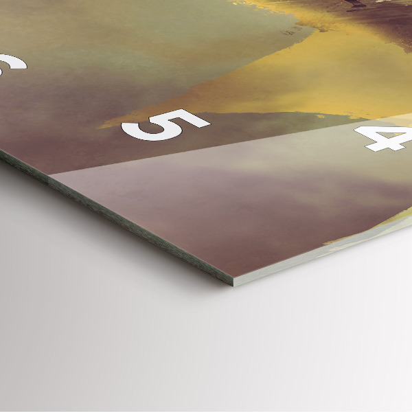 Wanduhr quadratisch Illustration eines Drachenreiters