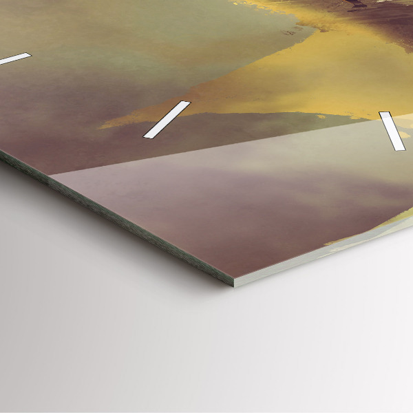 Wanduhr quadratisch Illustration eines Drachenreiters