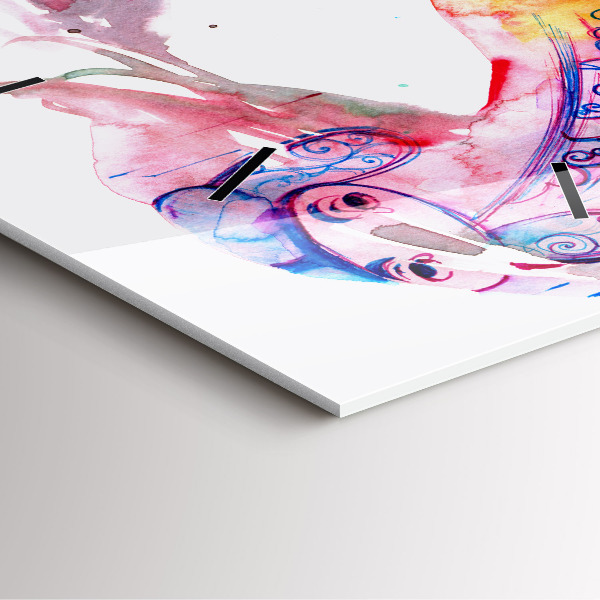 Wanduhr quadratisch Zwei Körper eine Seele