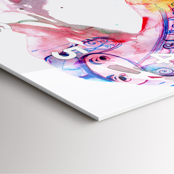 Wanduhr quadratisch Zwei Körper eine Seele