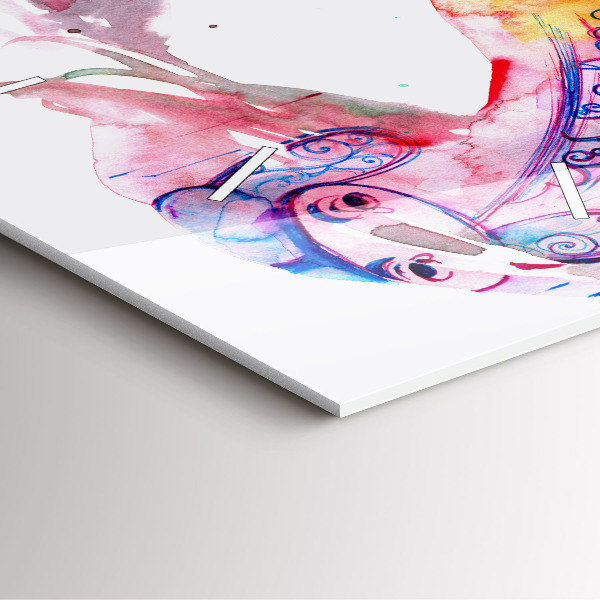 Wanduhr quadratisch Zwei Körper eine Seele