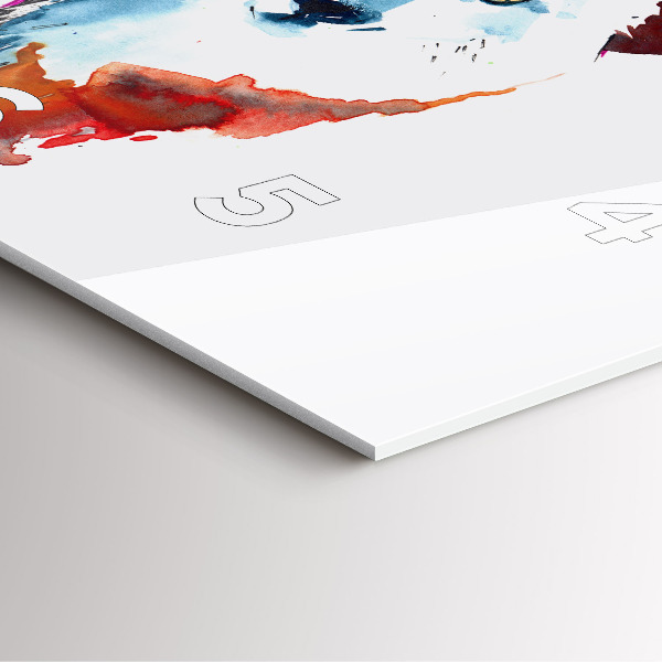 Wanduhr modern quadratisch Werwolf Vollmond und Luna