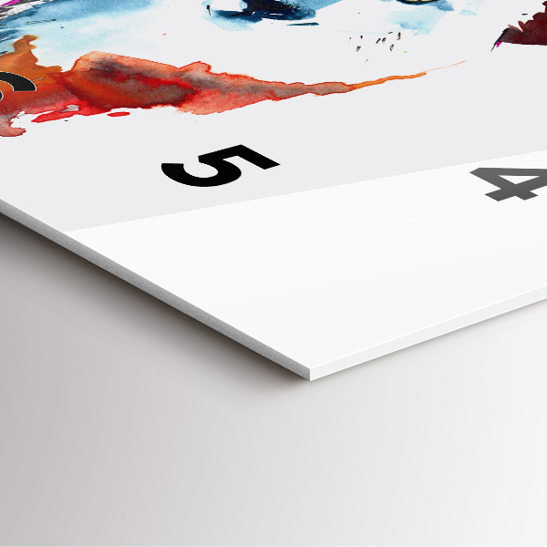 Wanduhr modern quadratisch Werwolf Vollmond und Luna