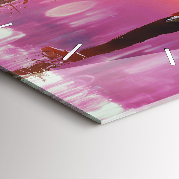 Wanduhr quadratisch mit motiv Cyberspace