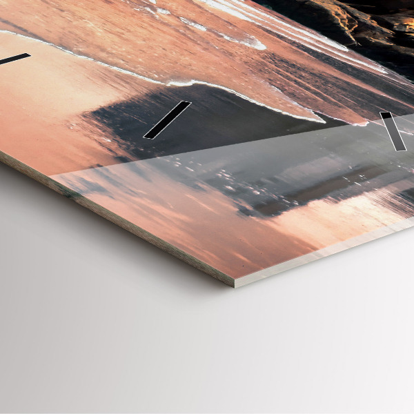 Wanduhr quadratisch mit motiv Sherman Küste