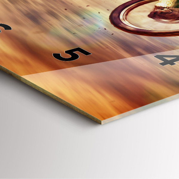 Wanduhr quadratisch Enduro-Motocross