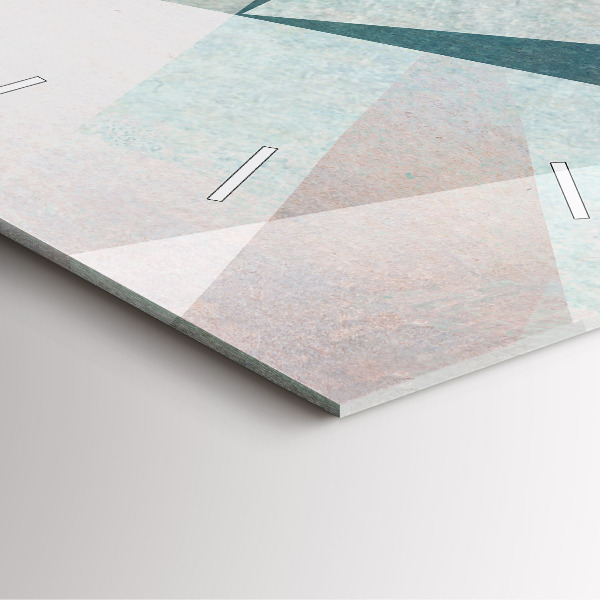 Wanduhr quadratisch Dreiecke Abstrakte Textur