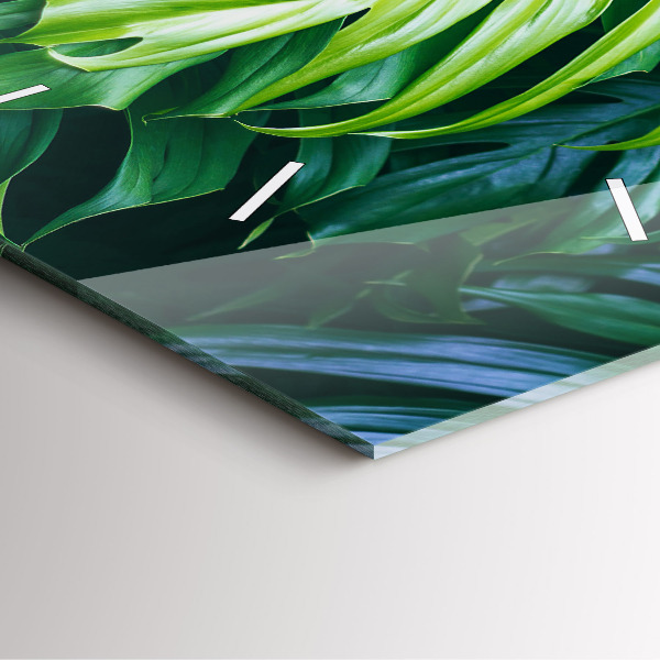 Wanduhr quadratisch mit motiv Tropische Seite der Natur