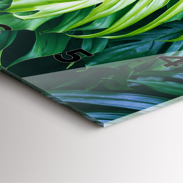 Wanduhr quadratisch mit motiv Tropische Seite der Natur