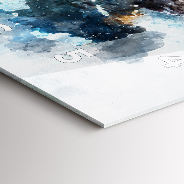 Wanduhr modern quadratisch Die Vergangenheit im Hinterkopf