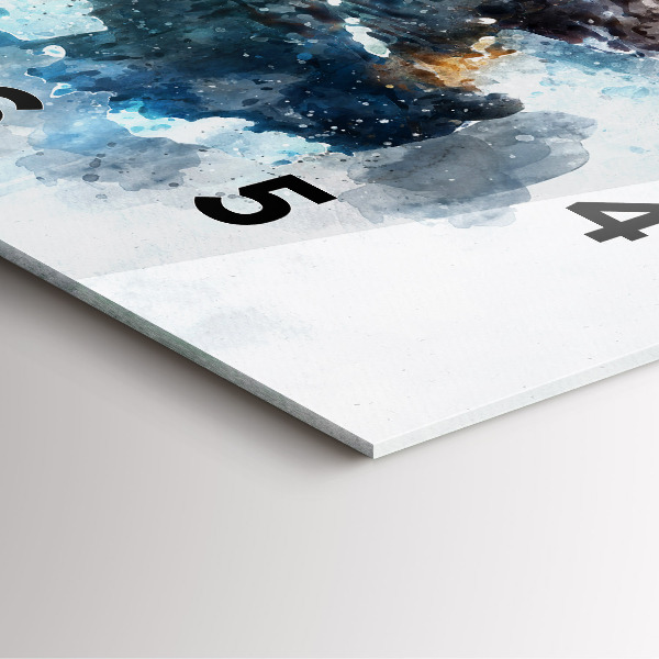 Wanduhr modern quadratisch Die Vergangenheit im Hinterkopf