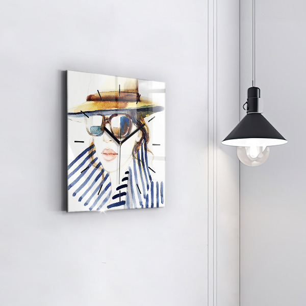 Wanduhr quadratisch mit motiv Letzte Tage der Ferien Mode