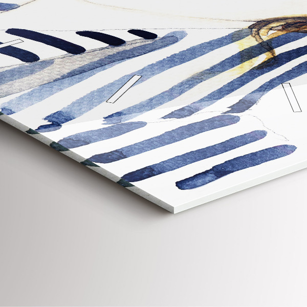 Wanduhr quadratisch mit motiv Letzte Tage der Ferien Mode