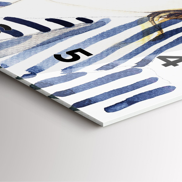 Wanduhr quadratisch mit motiv Letzte Tage der Ferien Mode