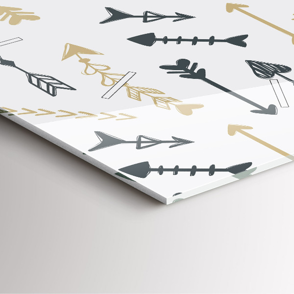 Wanduhr modern quadratisch Geometrisches Hipster-Muster